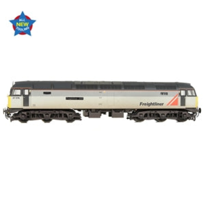 Bachmann 35-430 Class 47/3 47376 ‘Freightliner 1995’ Freightliner Grey – Weathered