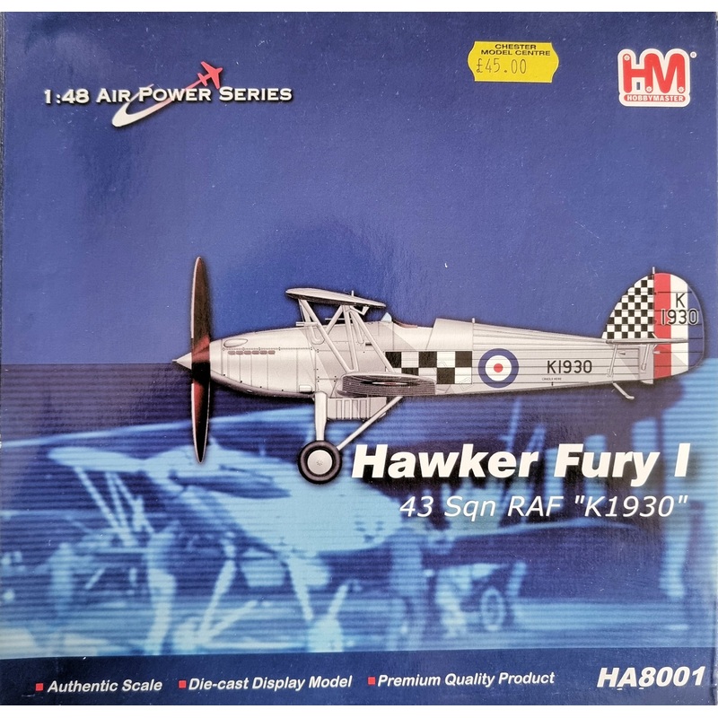 Hobbymaster 1:48 Air Power series Hawker Fury 1 HA8001