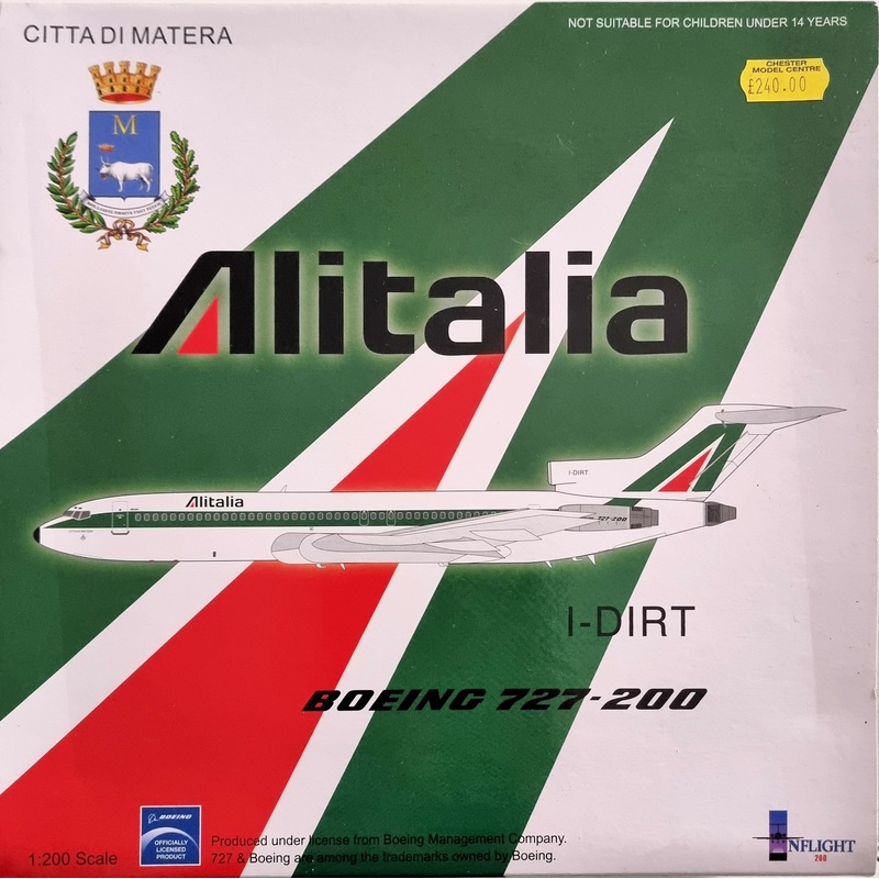 Inflight 200 IF722091 Scale 1:200 Alitalia Boeing 727-200