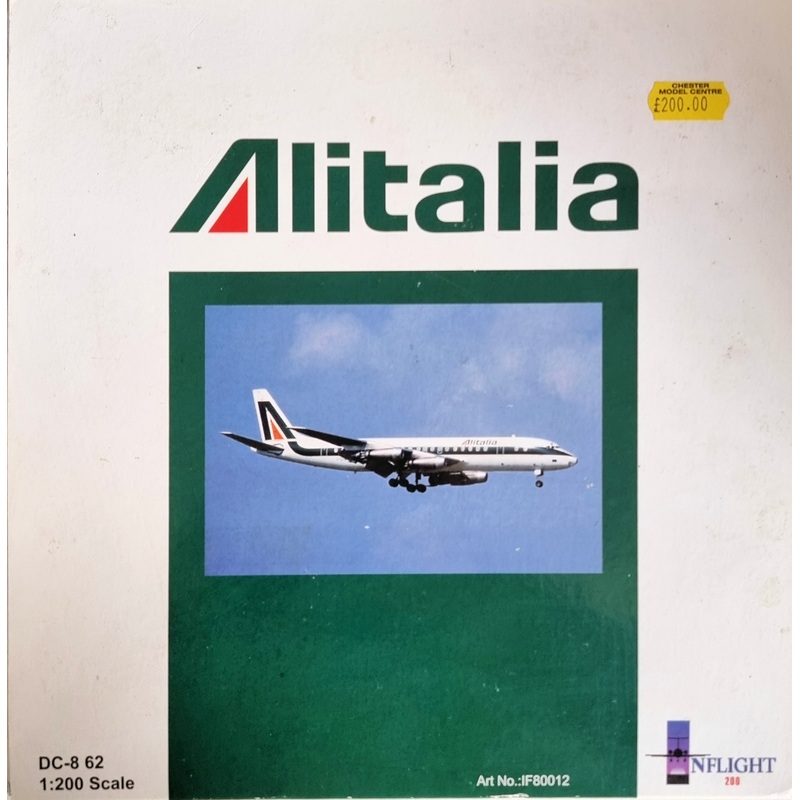 Inflight 200 IF80012 Scale 1:200 Alitalia DC-8 62