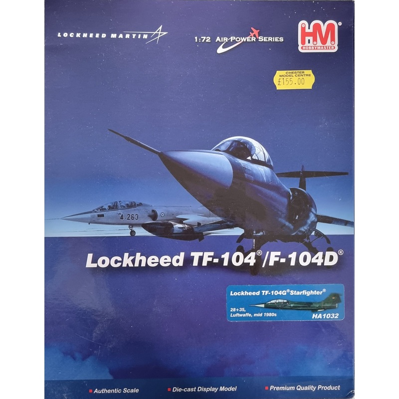 SALE – Hobbymaster HA1032  1:72 Lockheed TF-104/F-104D