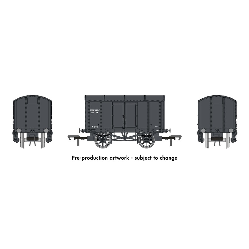 SALE – Rapido OO Gauge Wagon 908015 – Iron Mink No.W292 – BR Grey (Sand Van)