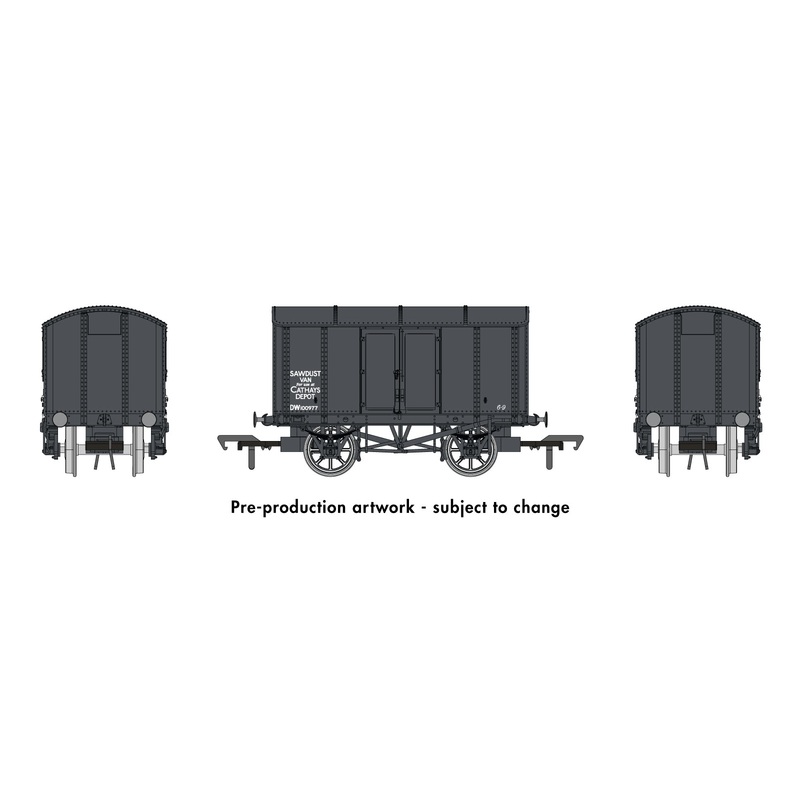 SALE – Rapido OO Gauge Wagon 908018 – Iron Mink No.DW100977 – BR Departmental