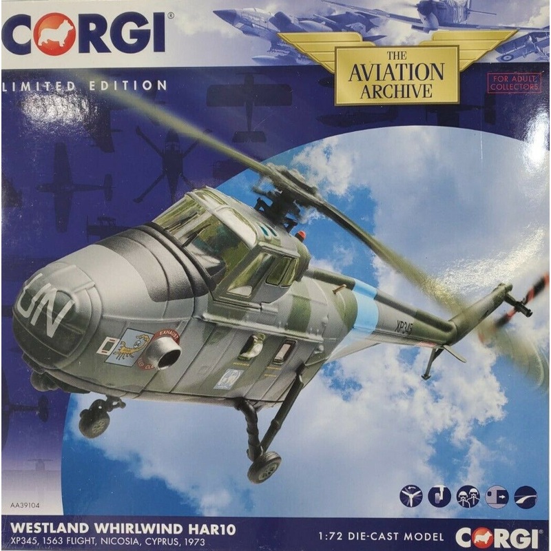 Corgi AA39104 Westland Whirlwind HAR.Mk 10, RAF No.84 Sqn, XP345, RAF Nicosia, Cyprus, 1973