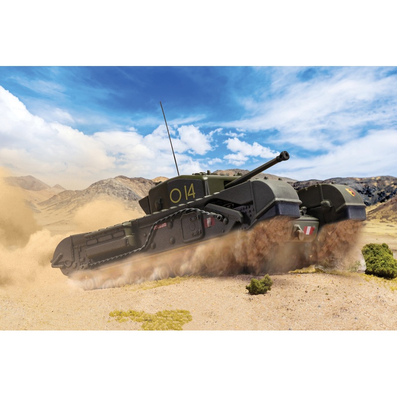 Corgi CC60113 British Churchill Mk.IV To Catch A Tiger Toledo C Squadron 14 Troop 21st Army Tank Brigade Tunisia April 1943