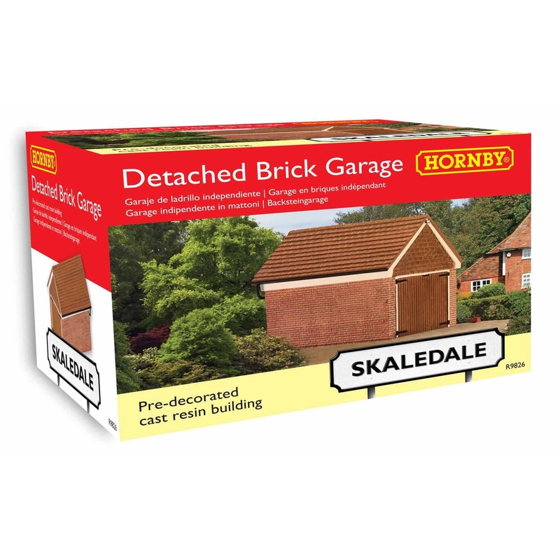 Hornby R9826 OO Gauge Detached Brick Garage