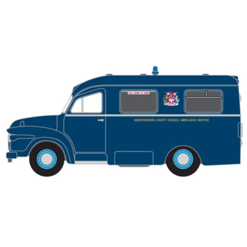 Oxford Diecast N Gauge Bedford Lomas Ambulance Hereford
