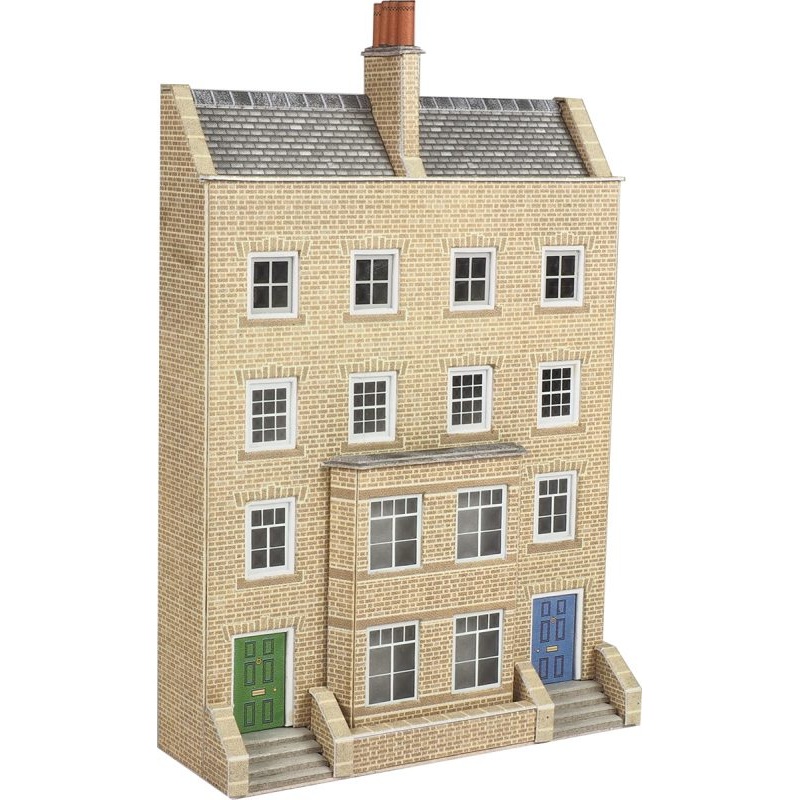 PN973 N SCALE LOW RELIEF GEORGIAN TOWN HOUSE
