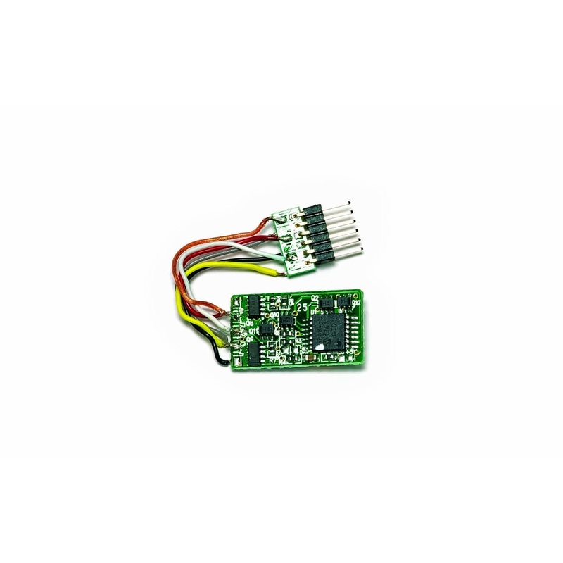 2 Function Locomotive Decoder with NEM 651, 6 Pin Plug
