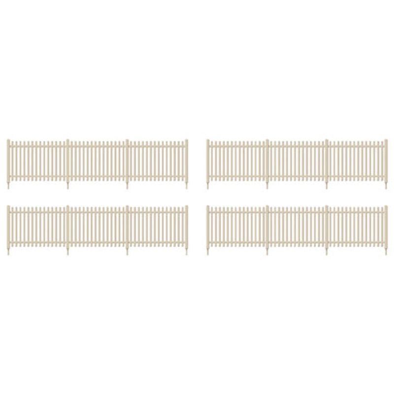 Ratio OO Gauge 432 S.R Precast Concrete Pale Fencing (Straights)