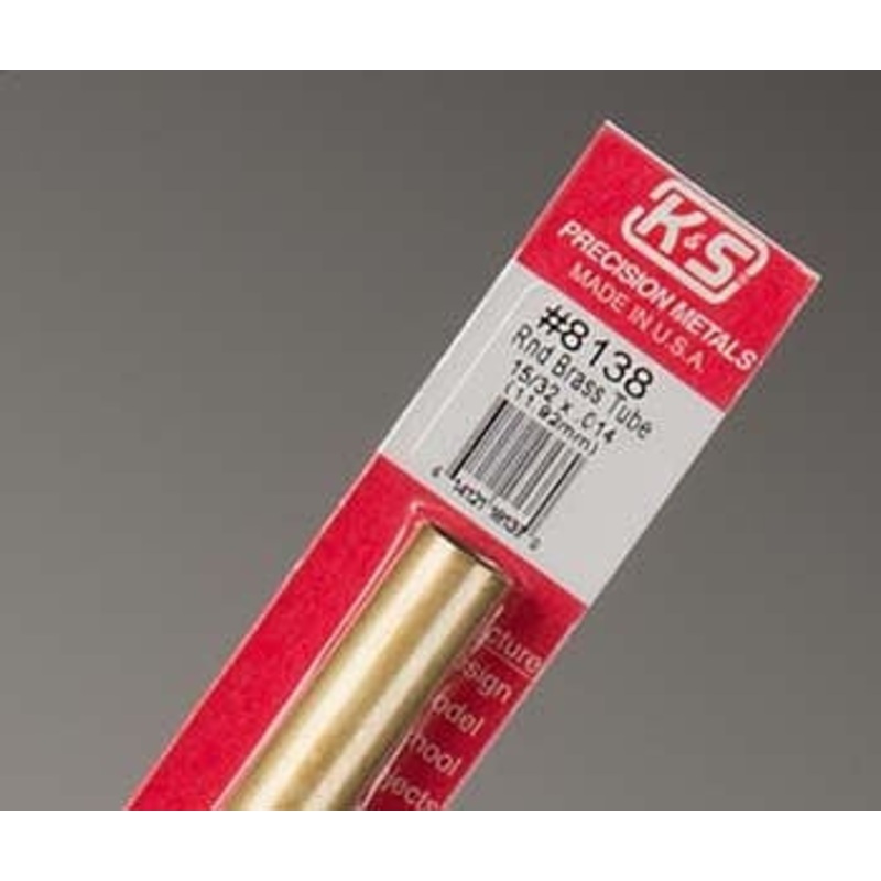 Round Brass Tube 15/32 x .014