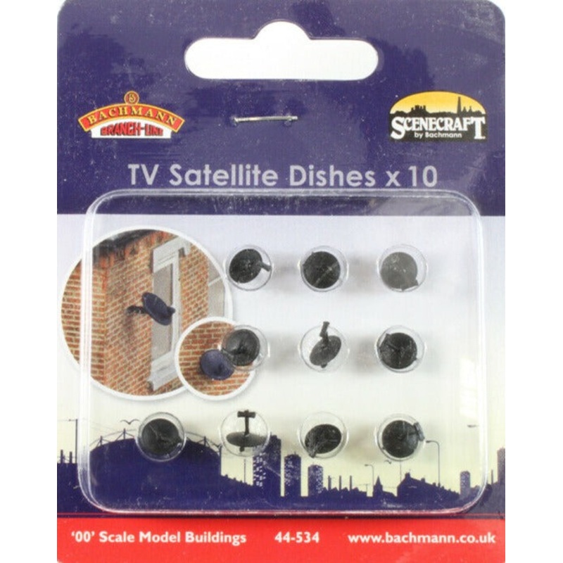Bachmann 44-534 Satellite Dishes (x10)