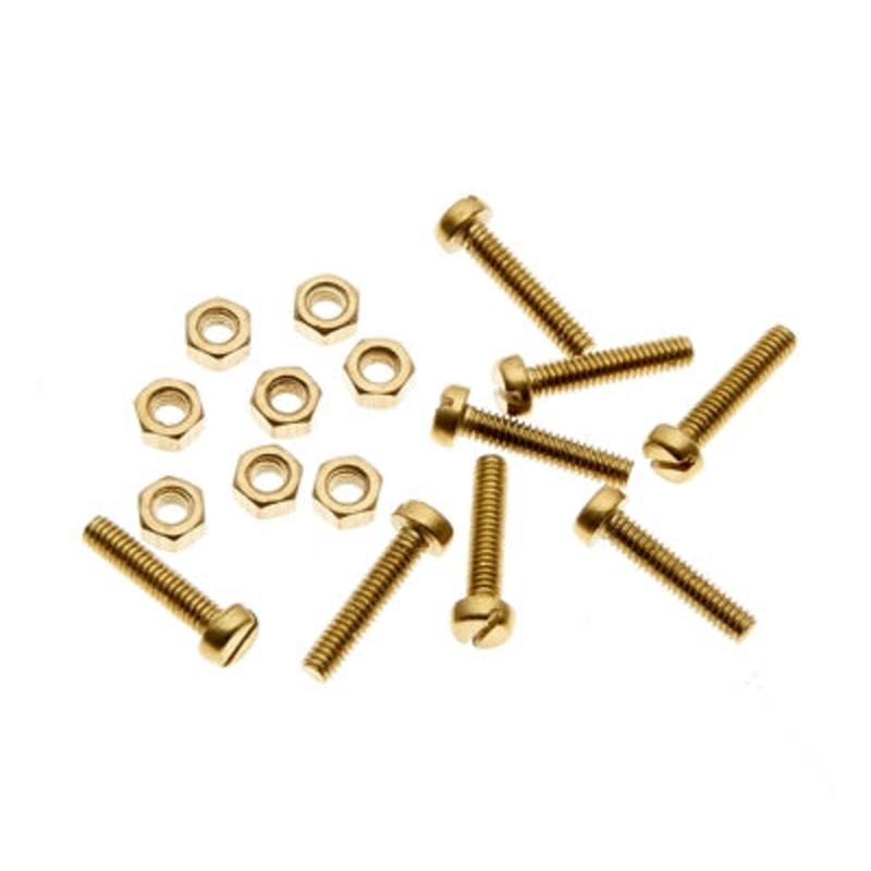 Expo 31010 6BA Brass Cheesehead Nuts/Bolts
