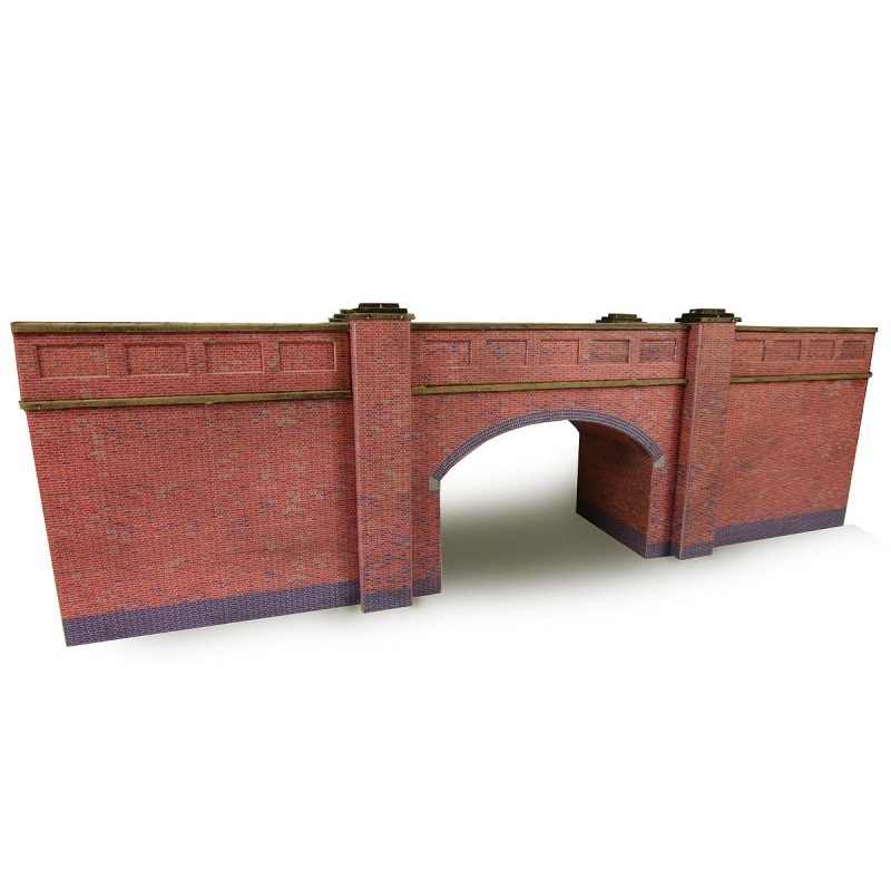 Metcalfe PN146 N Gauge Double Track Bridge Red Brick