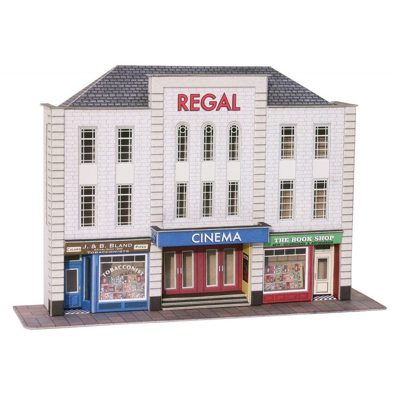 Metcalfe PO206 OO Gauge  Low Relief Cinema & Shops