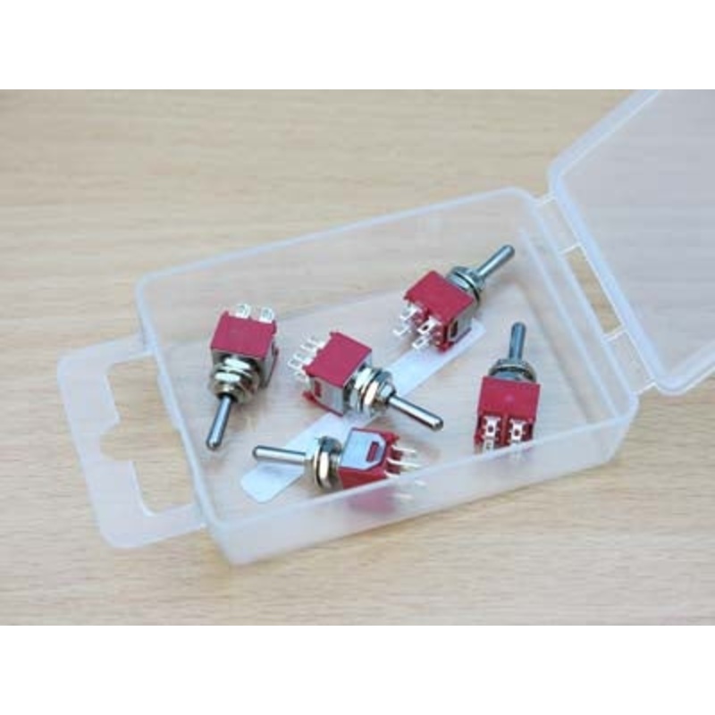 PACK OF 5 SUB MINIATURE SWITCHES DPDT