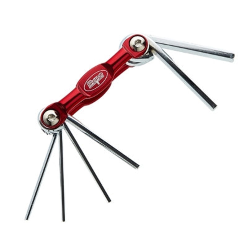 7pc Folding Hex Key Set, Sizes: 1.5, 2, 2.5, 3, 4, 5 & 6mm