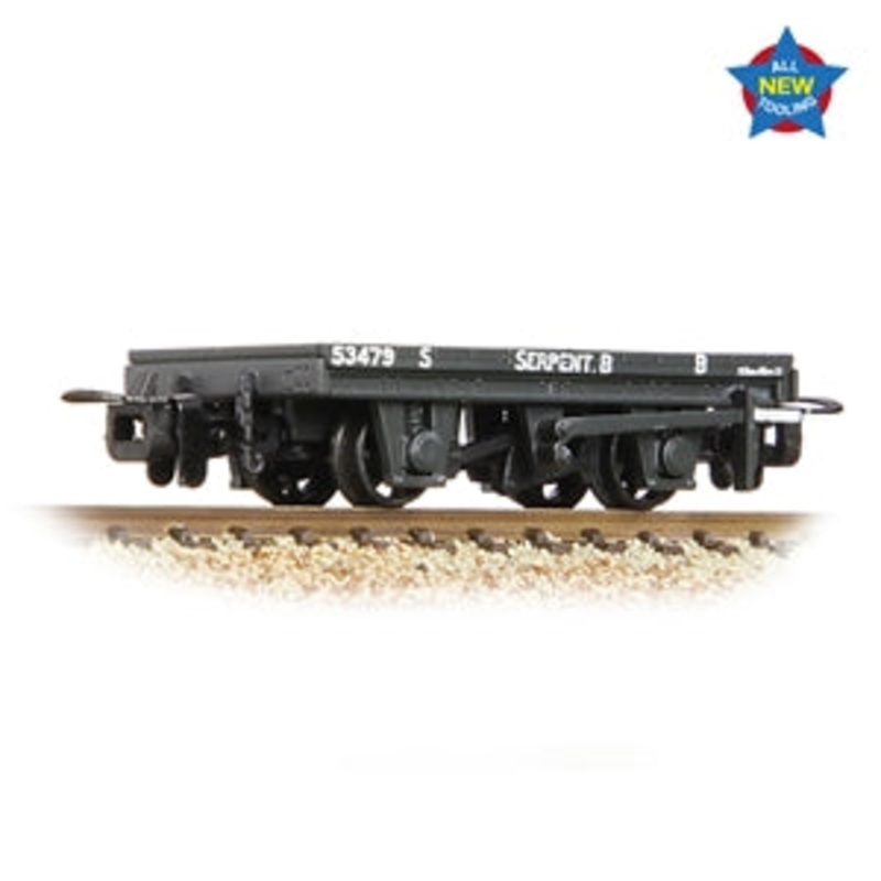 Bachmann 009 393-176 RNAD Flat Wagon Statfold Barn Railway Grey ‘Serpent B’