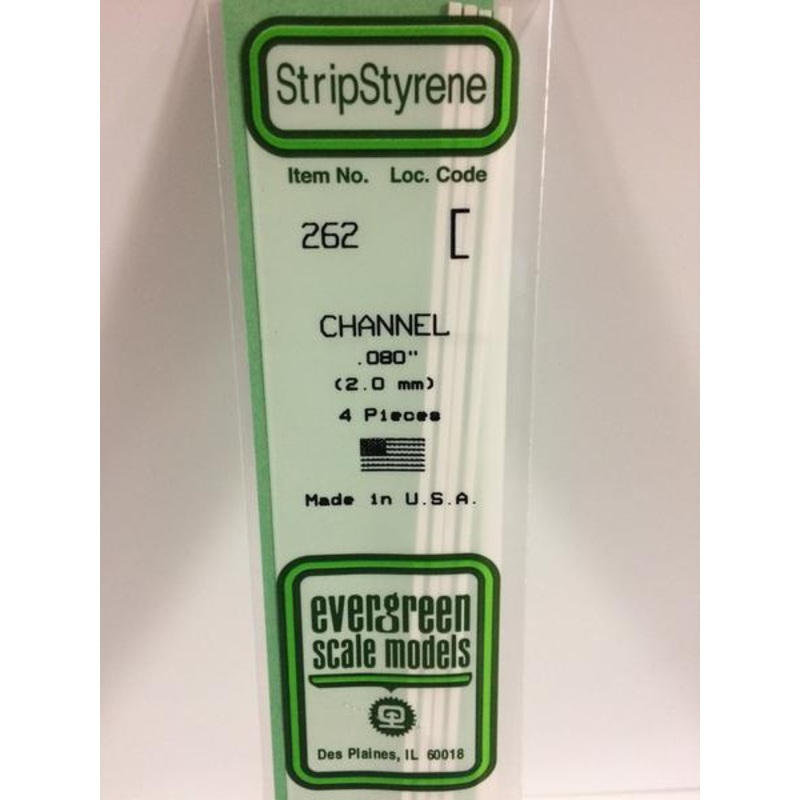 Evergreen 262 – 2mm Channel