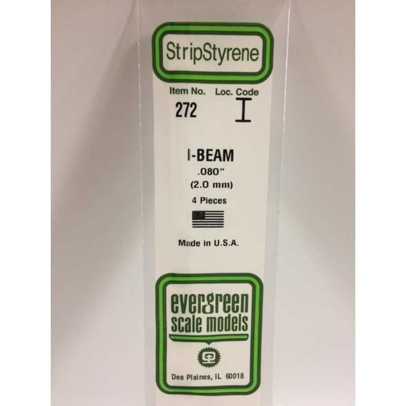 Evergreen 272 – 2mm I-Beam