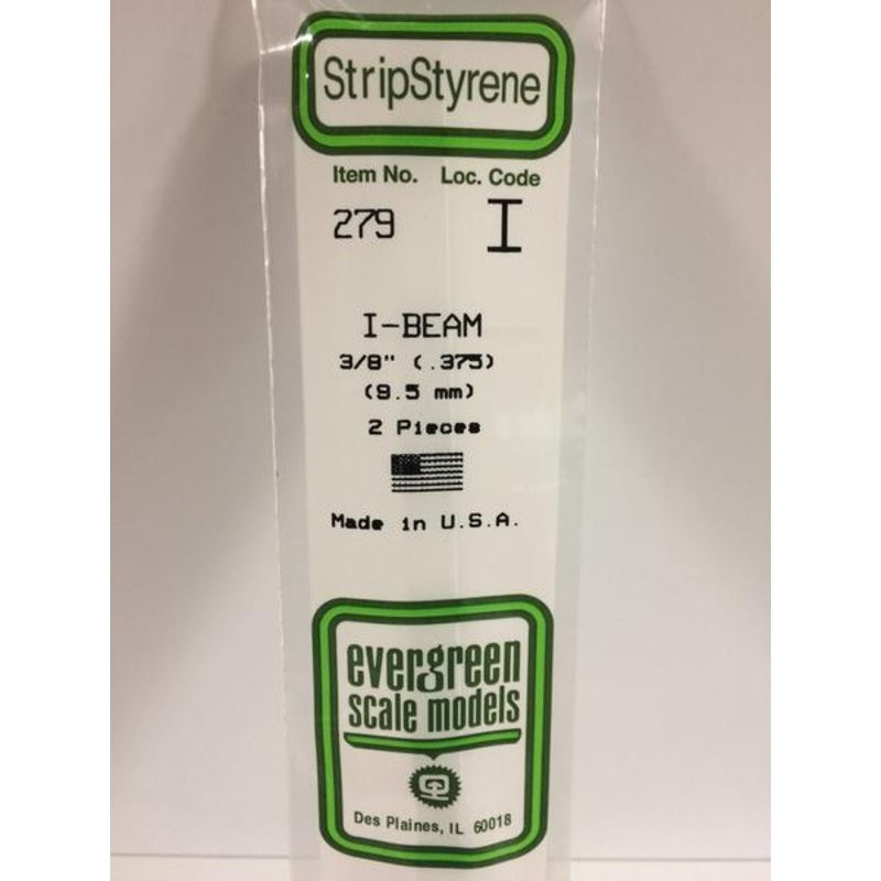 Evergreen 279 – 9.5mm I-Beam