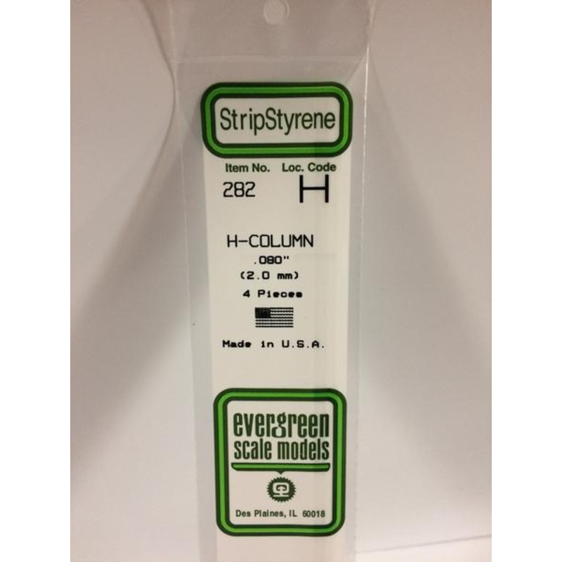 Evergreen 282 – 2mm H-Column