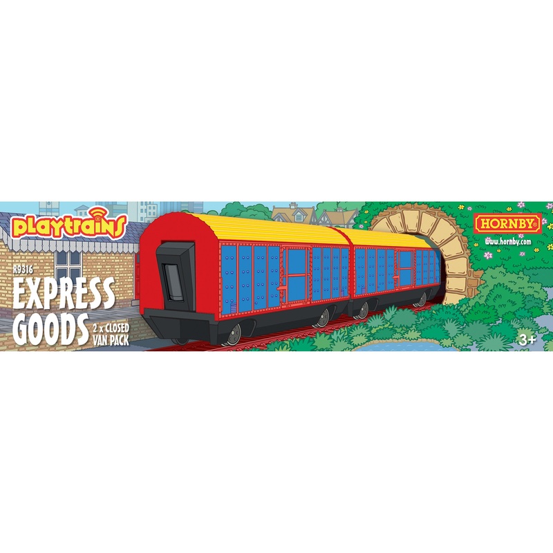 Hornby R9316 Playtrains – Express Goods 2 x Closed Wagon Pack
