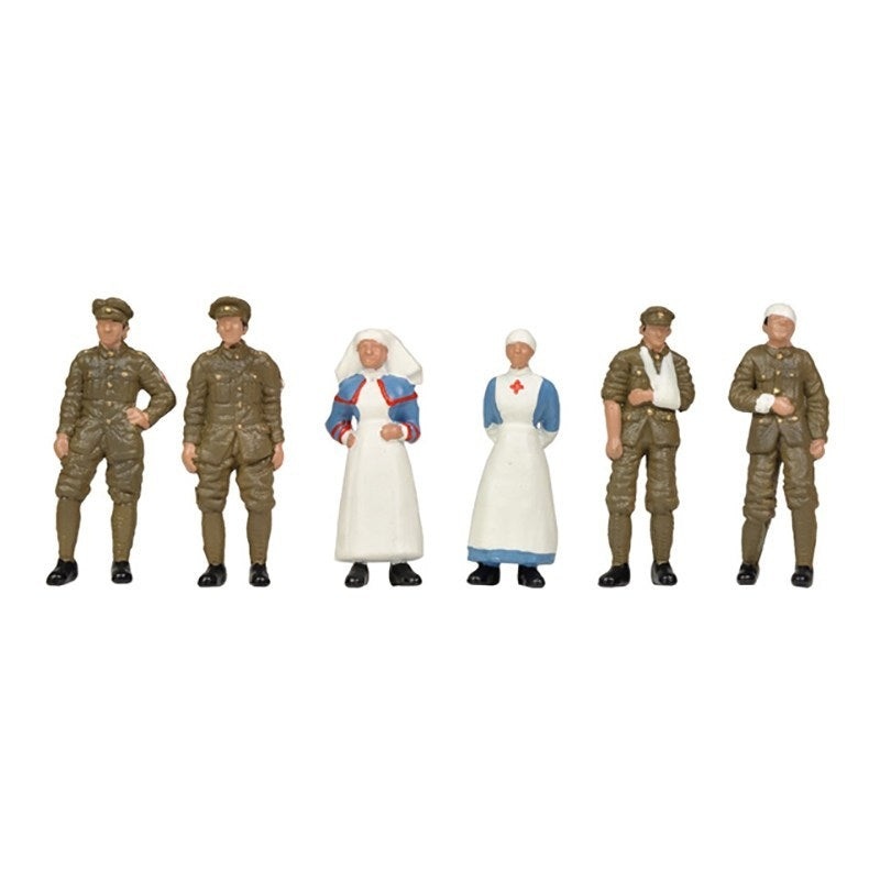 Scenecraft 36-409 OO Gauge WW1 Medical Staff and Soldiers