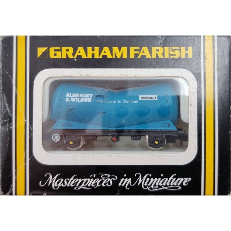 Graham Farish N Gauge 4311  Albright & Wilson  Bulk Powder Wagon – Boxed