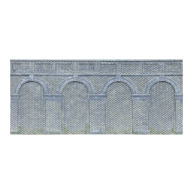 Mid Level Arched Retaining Walls x2 (Engineers Blue Brick)