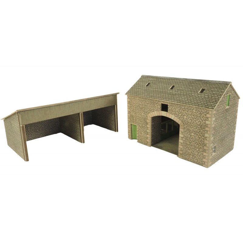 PO251 OO Gauge Manor Farm Barn