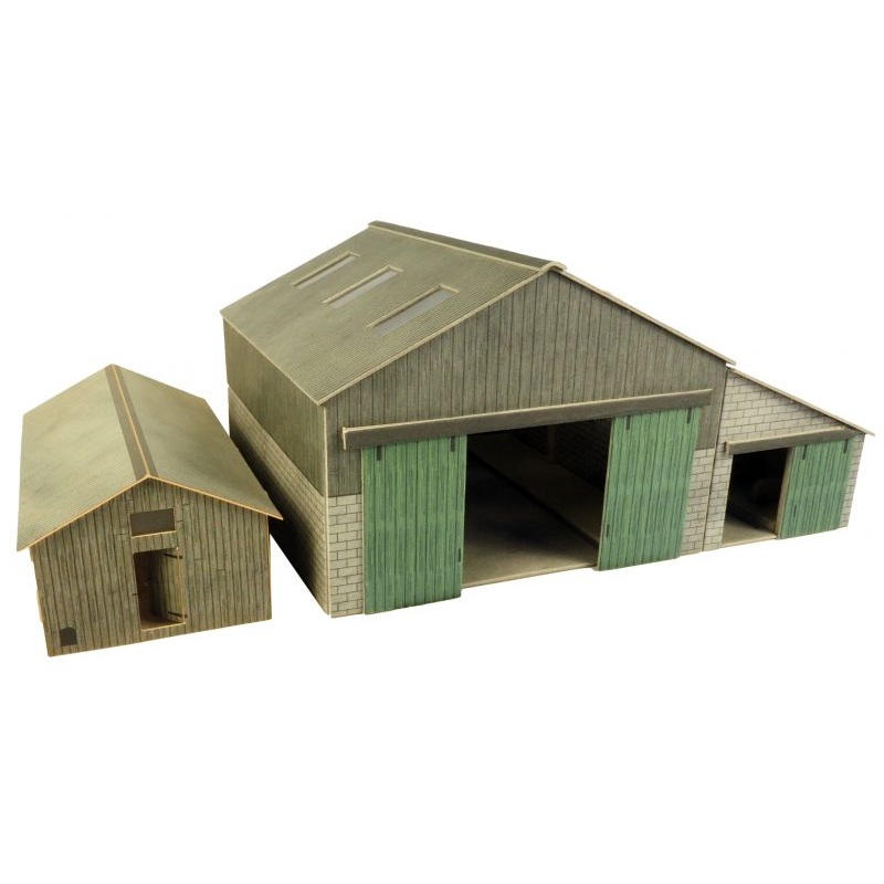 PO252 OO Gauge Manor Farm Buildings