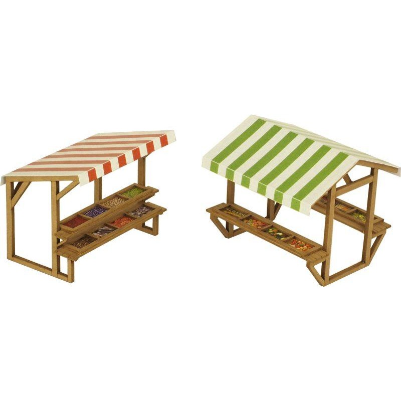 PO530 OO Gauge Market Stalls