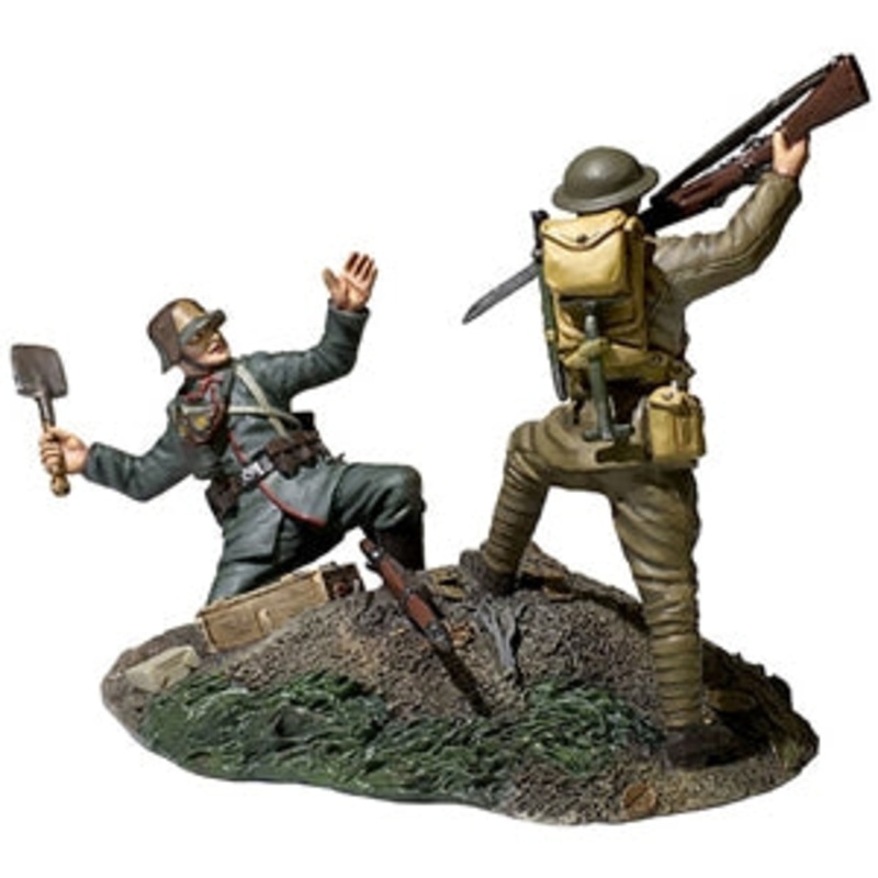 SALE – 23114 Overrun – 1917-1918 U.S. Infantryman Bayoneting German Infantryman