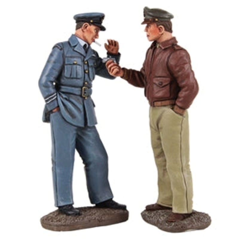 SALE – 25029 Got a Light? USAAF Pilot Lighting Cigarette RCAF Pilot