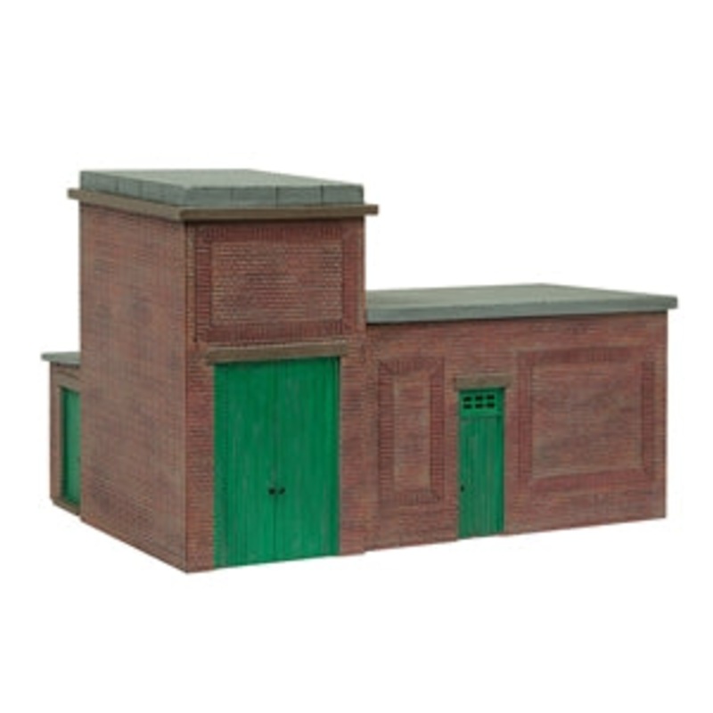 Bachmann Scenecraft 44-0181G Lineside Brick Substation Green