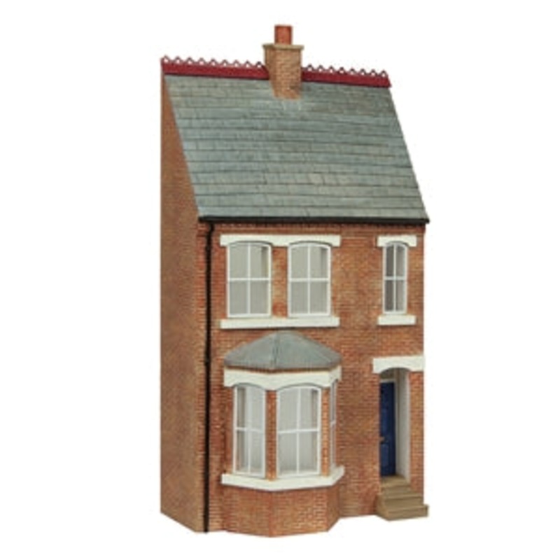 Bachmann Scenecraft 44-0213B Low Relief Left Hand Bay Terrace Blue