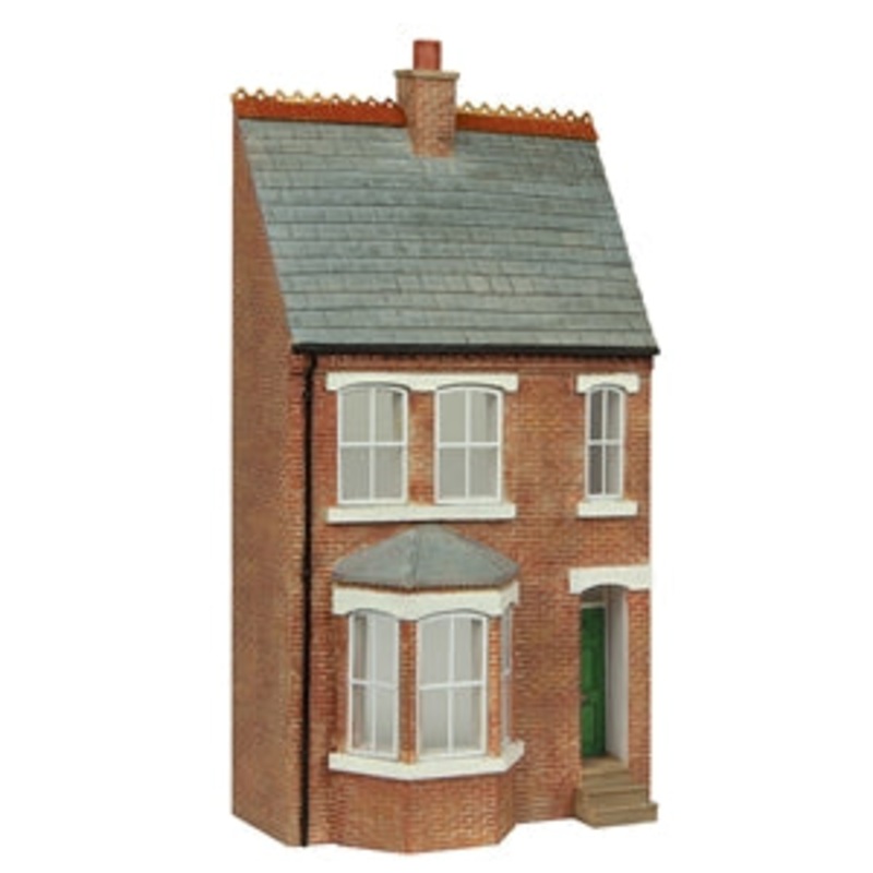 Bachmann Scenecraft 44-0213G Low Relief Left Hand Bay Terrace Green