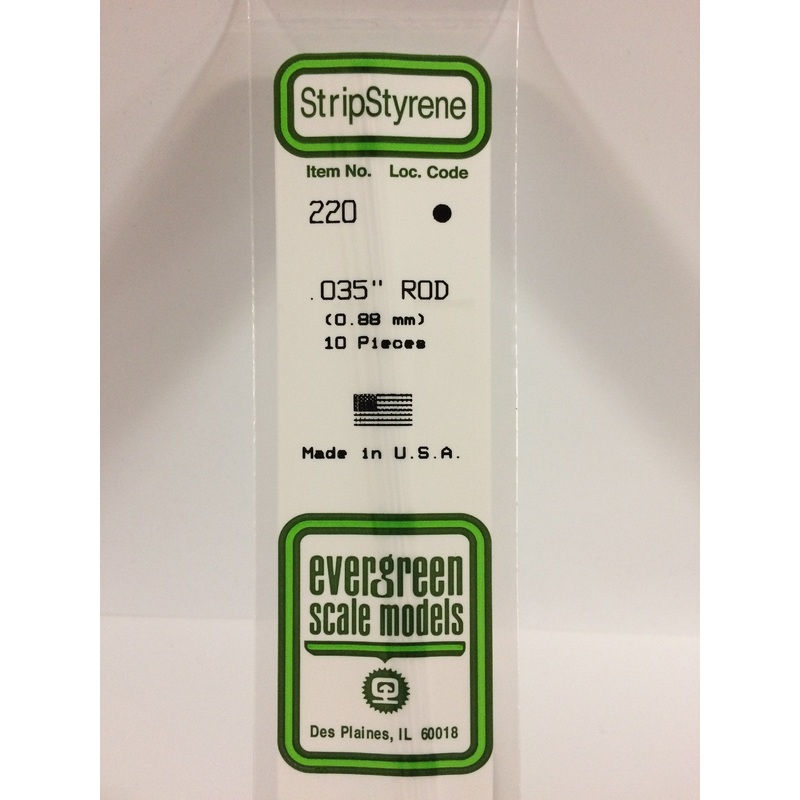 Evergreen 220 – 0.89mm Rod