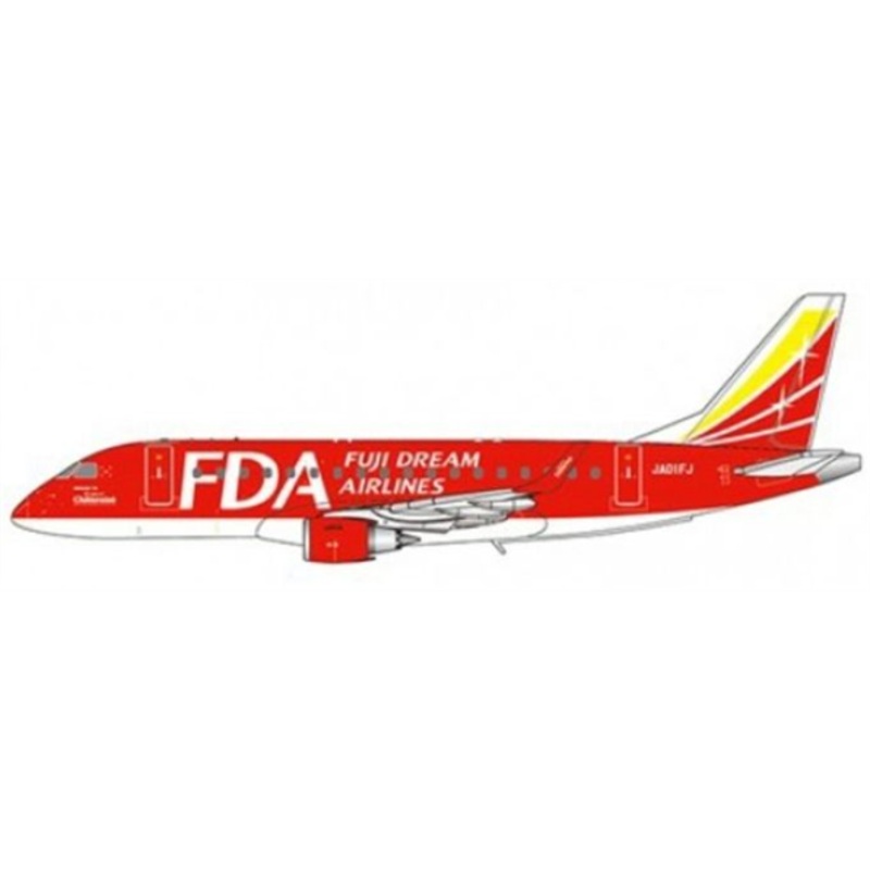 EW4170003 Embraer 170-100STD Fuji Dream Airlines Red JA01FJ with Antenna