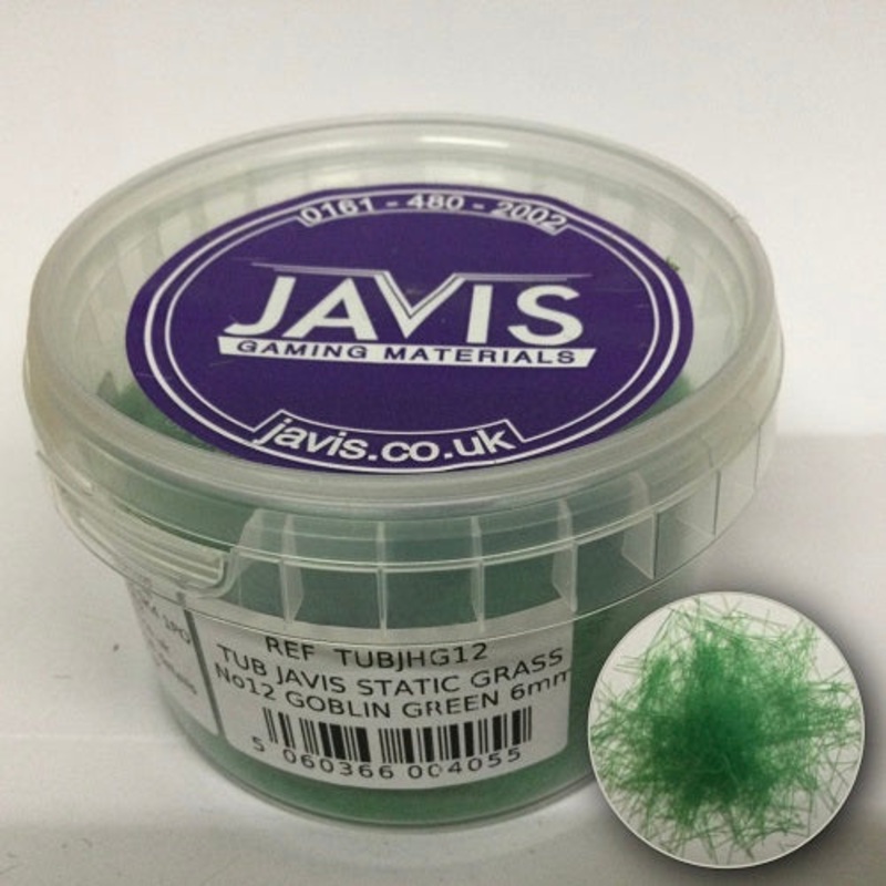 Javis STATIC GRASS No 12 GOBLIN GREEN 6mm