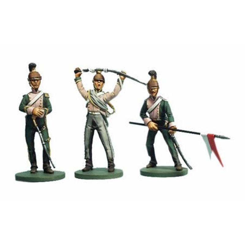 ART. 6009 French Cavalry 3rd Regt. Lancers 1812 – 3 Figure Boxed Set