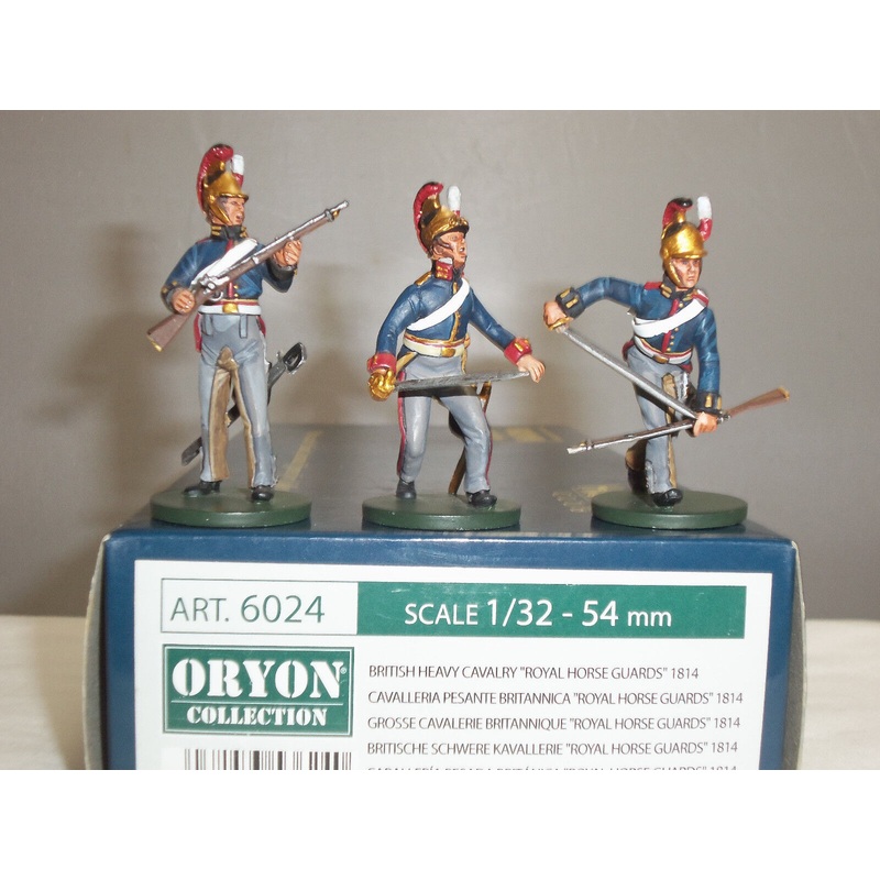 ART. 6024 British Heavy Cavalry Royal Horse Guards 1814 – 3 Figure Boxed Set