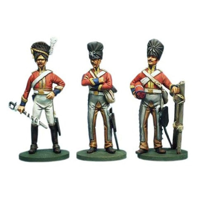 ART. 6027 British Heavy Cavalry 20th Regt. Royal Dragoons (Scots Grey) 1815 – 3 Figure Boxed Set