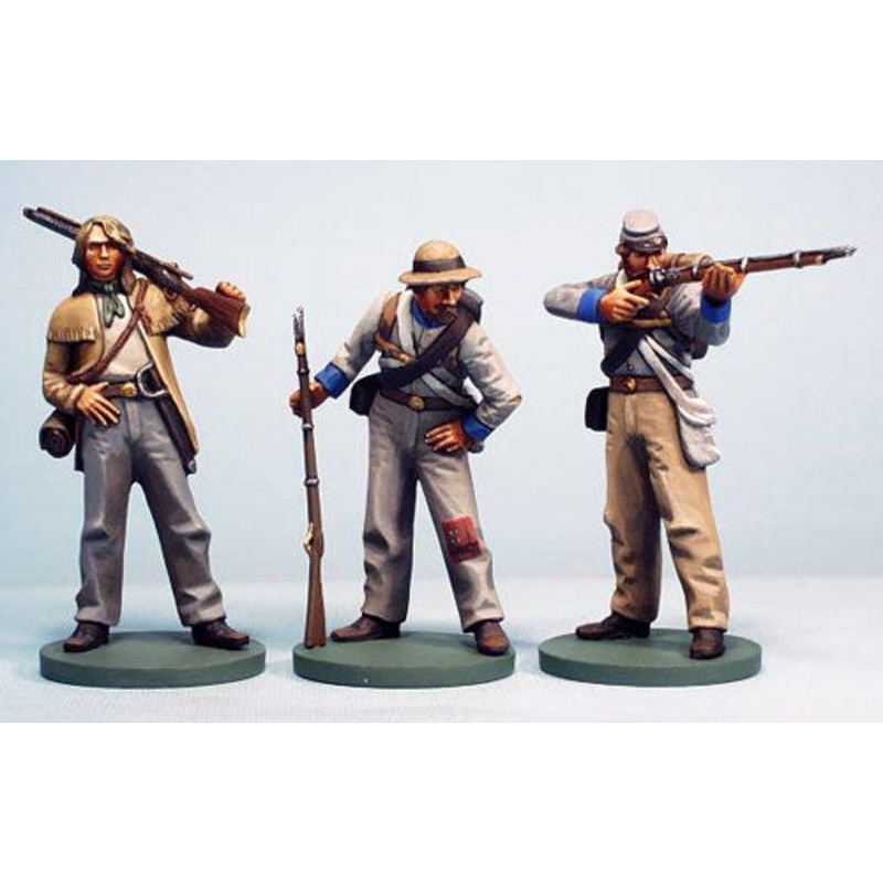 ART. 6033 Confederate Infantry Sharpshooters 1863 – 3 Figure Boxed Set