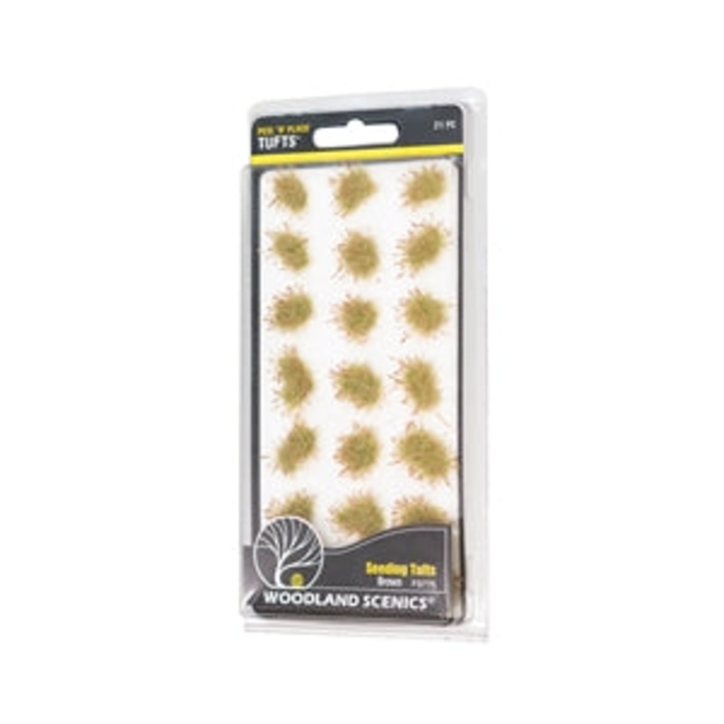 Woodland Scenic Peel ‘n’ Place Tufts Seeding Tufts Brown FS775