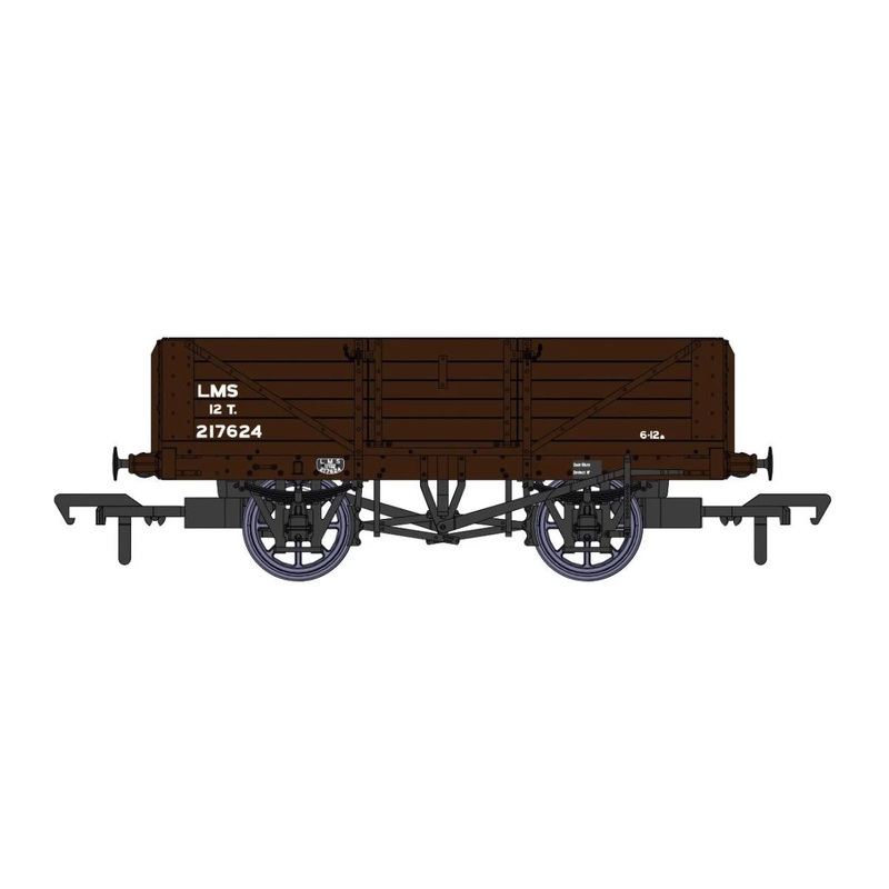 SALE – Rapido 937007 OO Gauge 5 PLANK WAGON (DIAGRAM 1666) LMS BAUXITE 217624