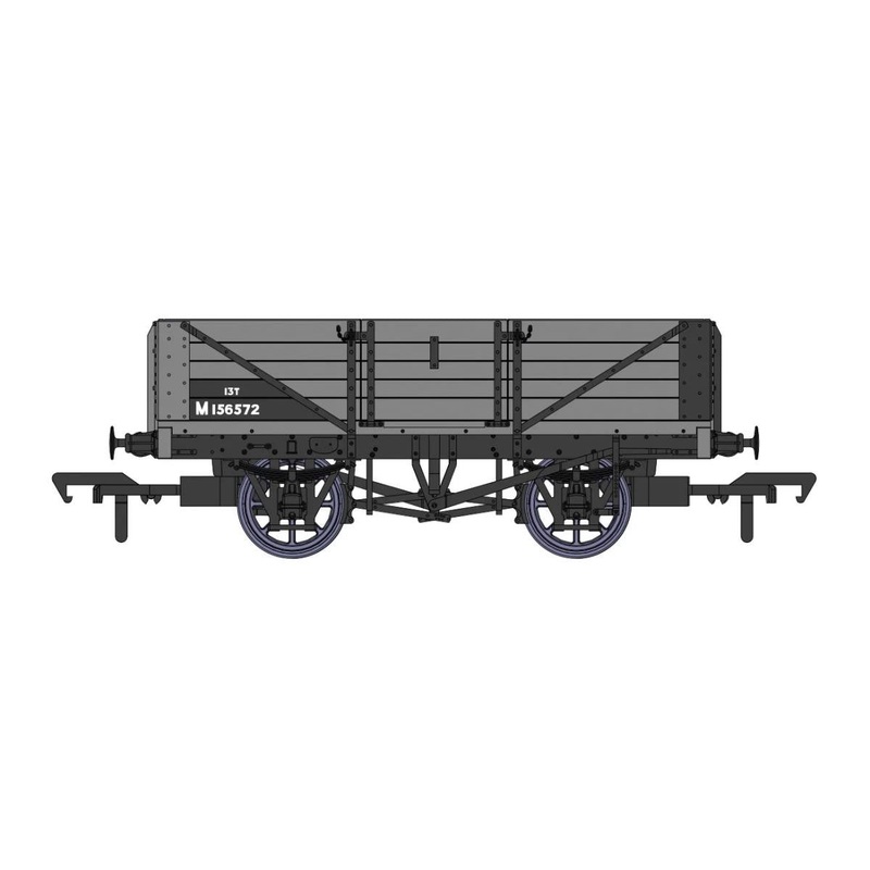 SALE – Rapido 937010 OO Gauge 5 PLANK WAGON (DIAGRAM 1666) BR GREY M156572