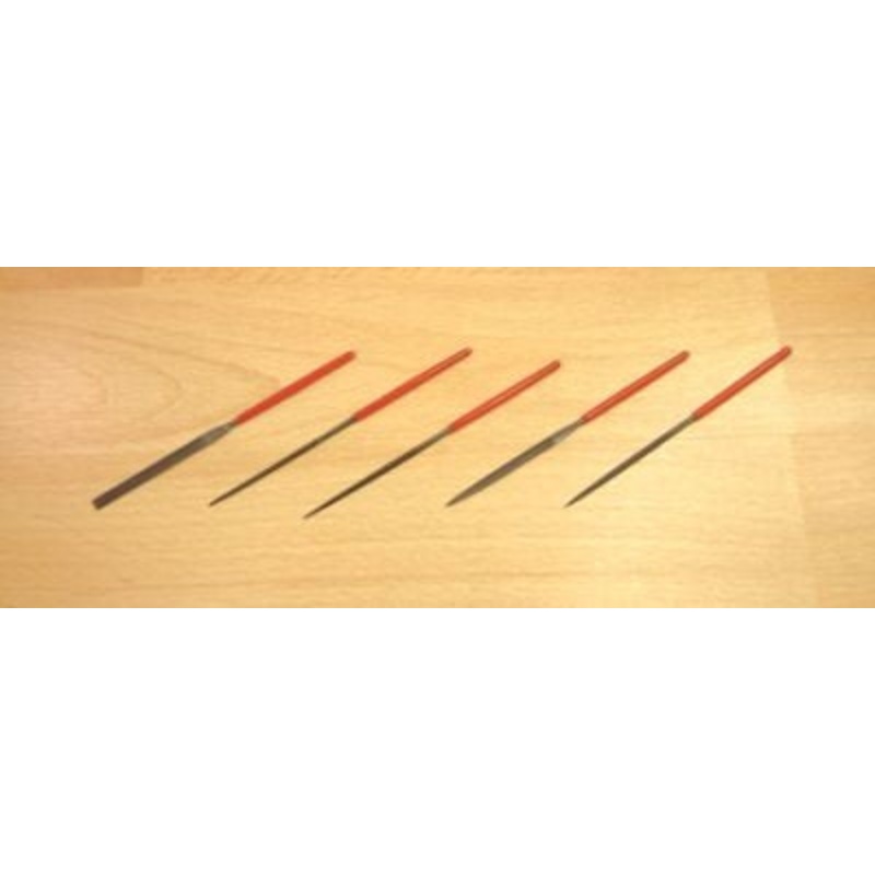 5PC STEEL MINI NEEDLE FILES IN WALLET