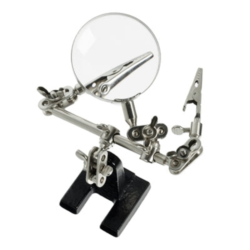 HELPING HANDS/GLASS MAGNIFIER